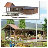 Scierie Neumühle/Elster en Thuringe BUSCH 1676 - HO 1/87 - 300x182x94mm