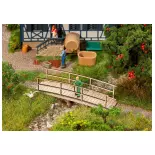 Maquette Petit pont en bois miniature - HO : 1/87