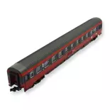 Voiture Eurofima 2nd classe, EC 16 «Max Reinhardt» de l'ÖBB, FLEISCHMANN 814512, N 1/160e