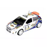 Voiture Ford "Focus WRC" Blanc/Orange/Bleu High Speed 43KFB3S - O 1/43
