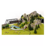 Ki de départ "Construction structure Réseau ferroviaire" NOCH 60804 - HO 1/87