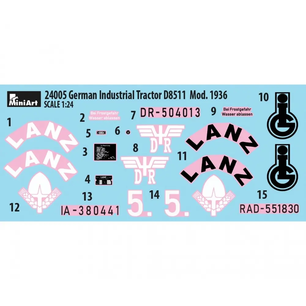Tracteur Industriel D8511 Allemand - Miniart 24005 - 1/24 - 2