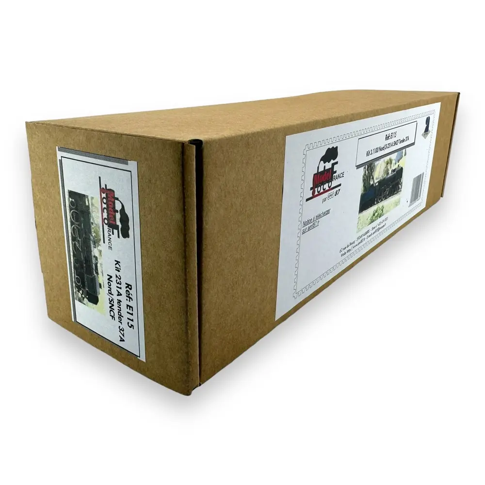 [Kit] Locomotive à Vapeur 2-231A Tender 37A AMF87 E115 - HO 1/87 - SNCF/NORD - 2