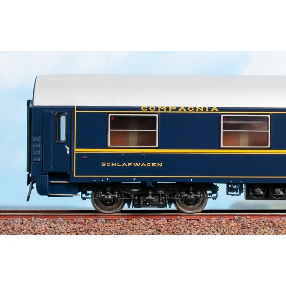 Coffret de 2 voitures-lits - Acme 55278 - HO 1/87 - CIWL/FS - Ep IV - 2R - 5