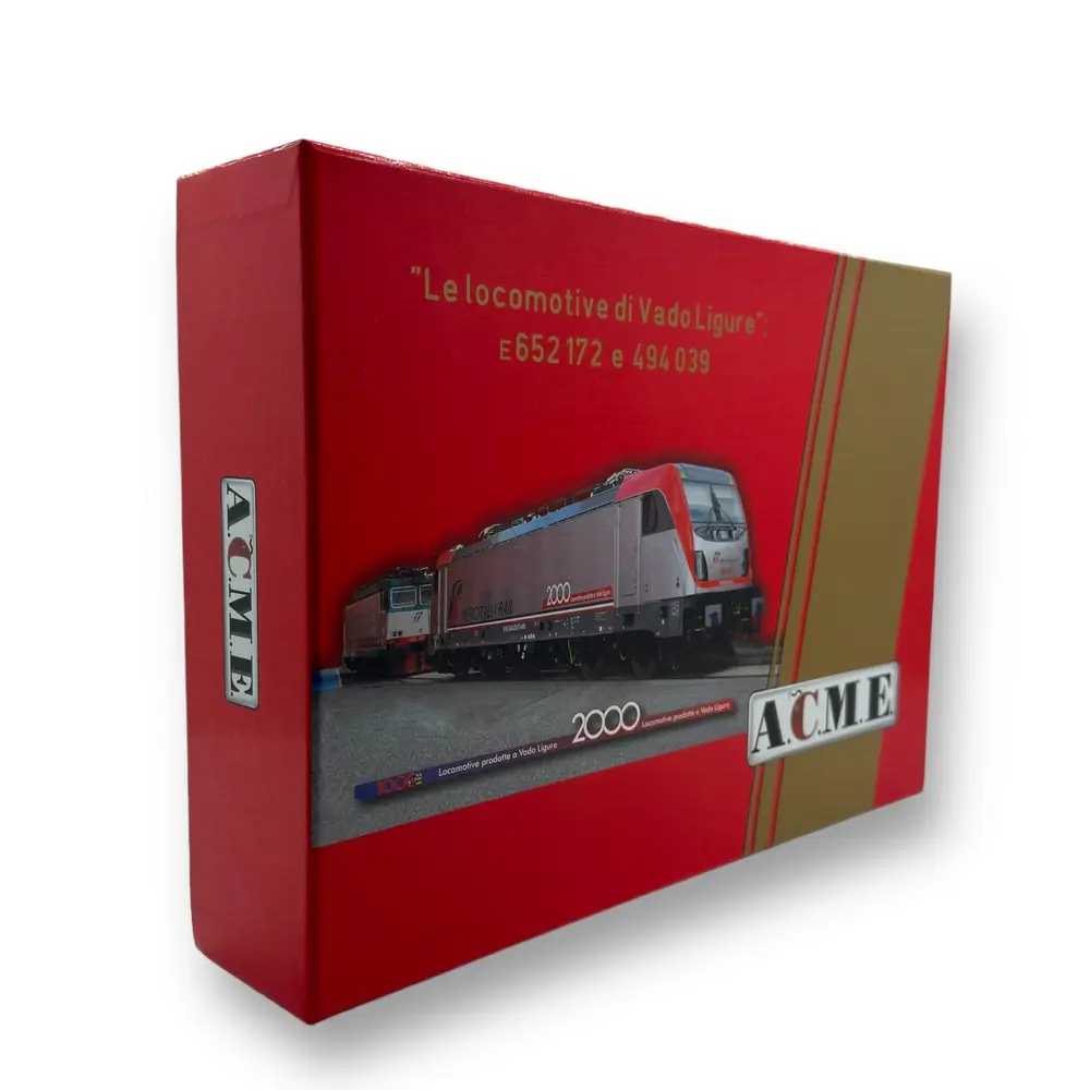 Set de 2 locomotives électriques de Vado Ligure E652 172 & E494 039 - Acme 60569 - HO 1/87 - Ep VI - Analogique - 2R - 5