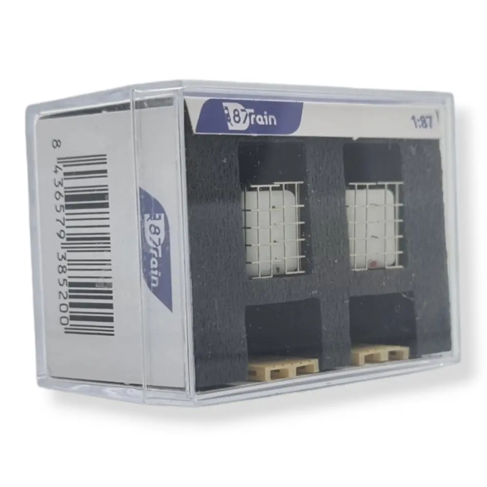 Lot de 2 réservoirs d'eau de pluie extérieurs - 87Train 221013 | HO 1/87ème - 2