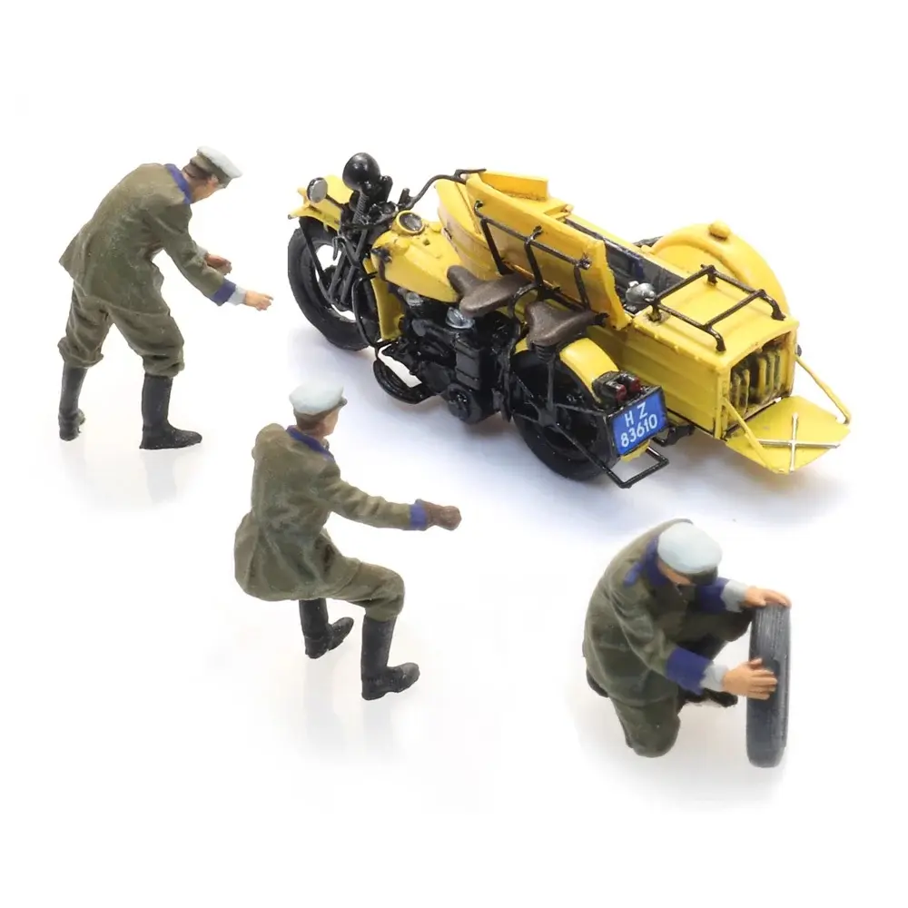 Moto side-car ANWB avec figurines - Artitec 10.398 - HO 1/87 - 5