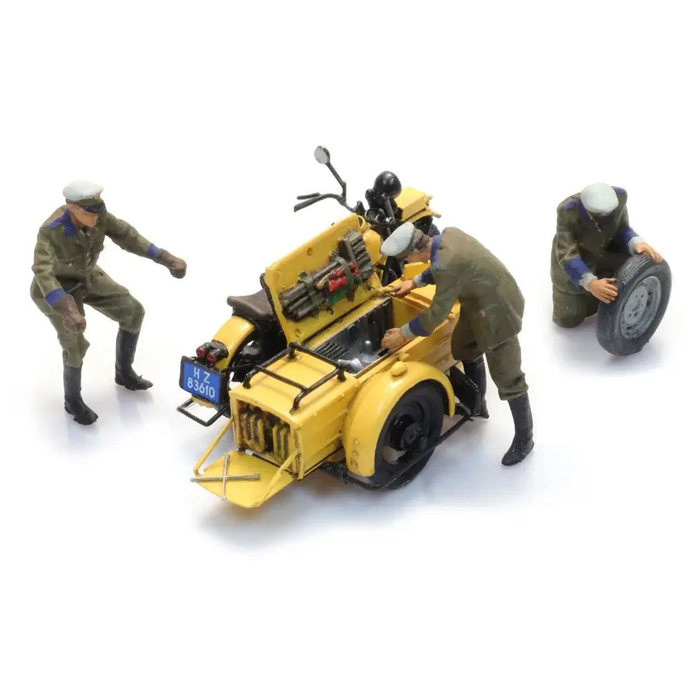 Moto side-car ANWB avec figurines - Artitec 10.398 - HO 1/87 - 6