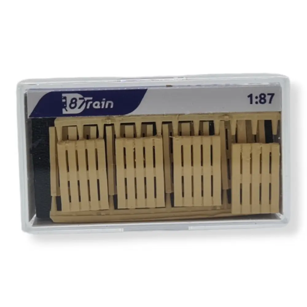 Lot de 8 Palettes type "Europe" | 87TRAIN 22213 | HO 1/87 - 2