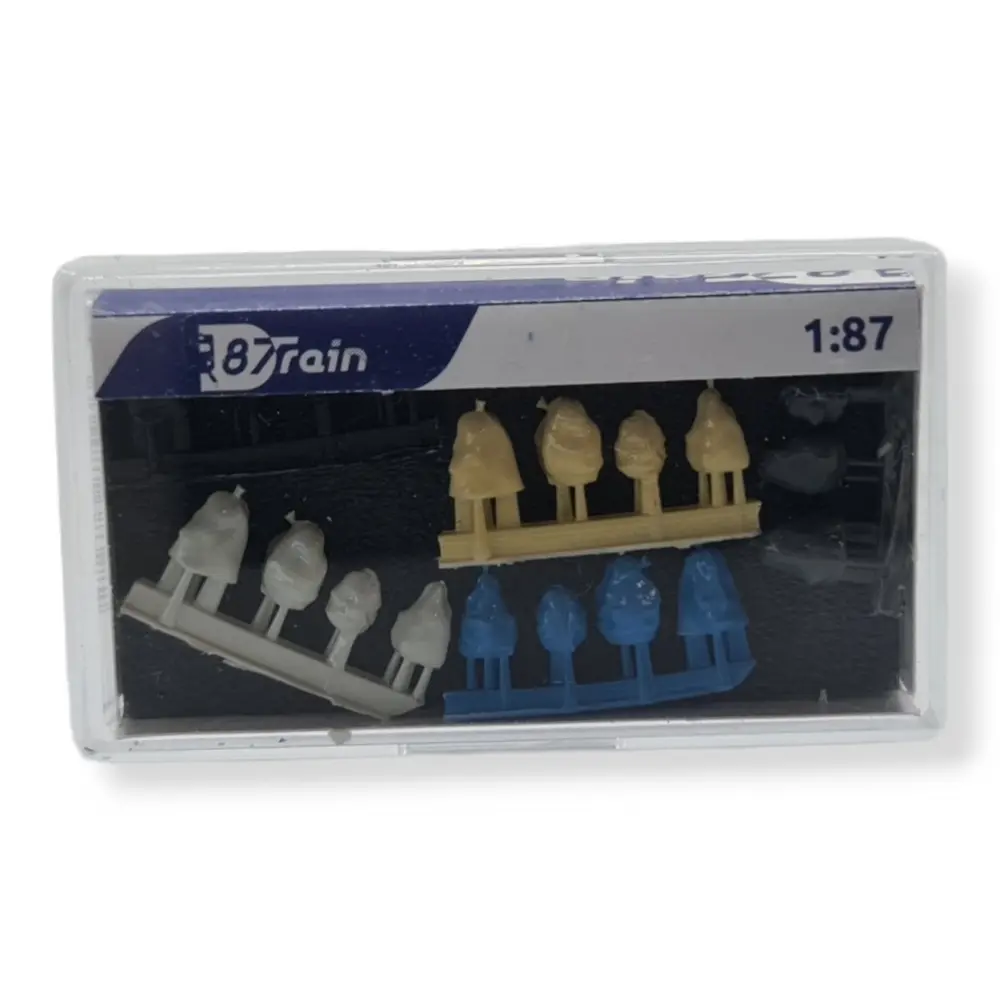 Lot de 20 sacs poubelles -Bleu/Noir/Blanc/Crème | 87Train 22267 | HO - 3