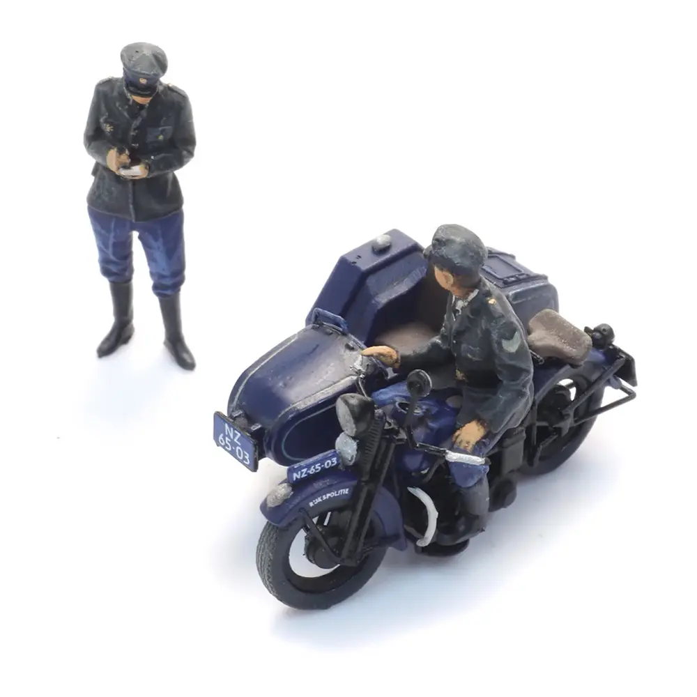 Moto de la police du Reich avec 2 figurines - Artitec 10.422 - HO 1/87 - 2