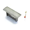 Abribus en béton avec panneau d'arrêt de bus - Artitec 316.103 - N 1/160 - 2