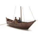 Chaloupe et 2 figurines du XVe siècle - Artitec 10.334 - HO 1/87 - 2