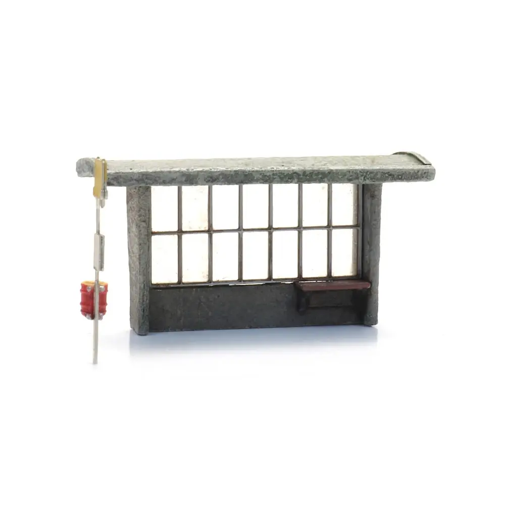 Abribus en béton avec panneau d'arrêt de bus - Artitec 316.103 - N 1/160 - 5