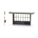 Abribus en béton avec panneau d'arrêt de bus - Artitec 316.103 - N 1/160 - 4