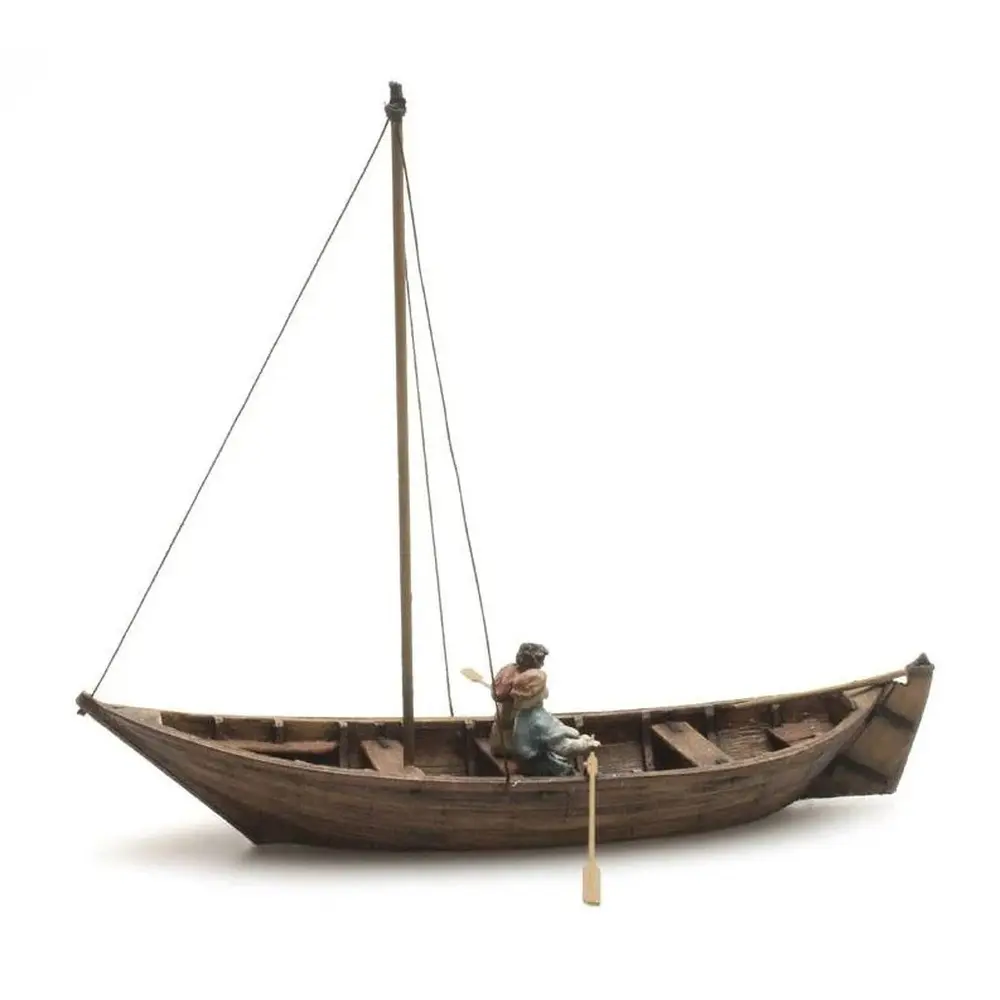 Chaloupe et 2 figurines du XVe siècle - Artitec 10.334 - HO 1/87 - 5