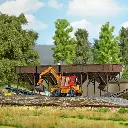 2 parcs à charbon - Busch 1972 - HO 1/87 - 2