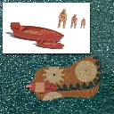 Lac avec bateau en mouvement - Busch 5480 - HO / N / TT - 2