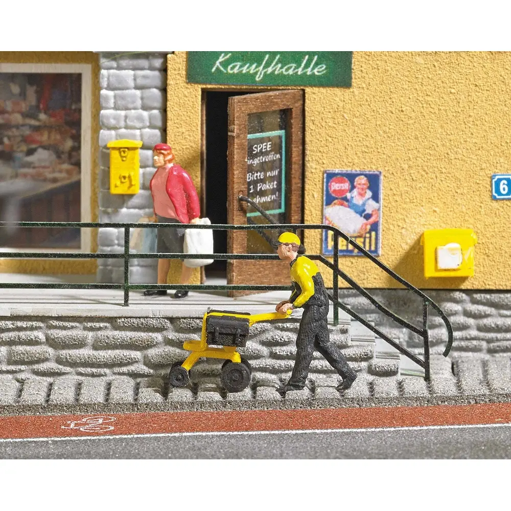 Facteur avec chariot de livraison - 2