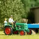 Tracteur Kramer avec 2 figurines - Busch 40072 - HO 1/87 - 2