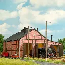 Hangar à locomotives - Busch 1956 - HO 1/87 - 312 x 255 x 160 mm - 2