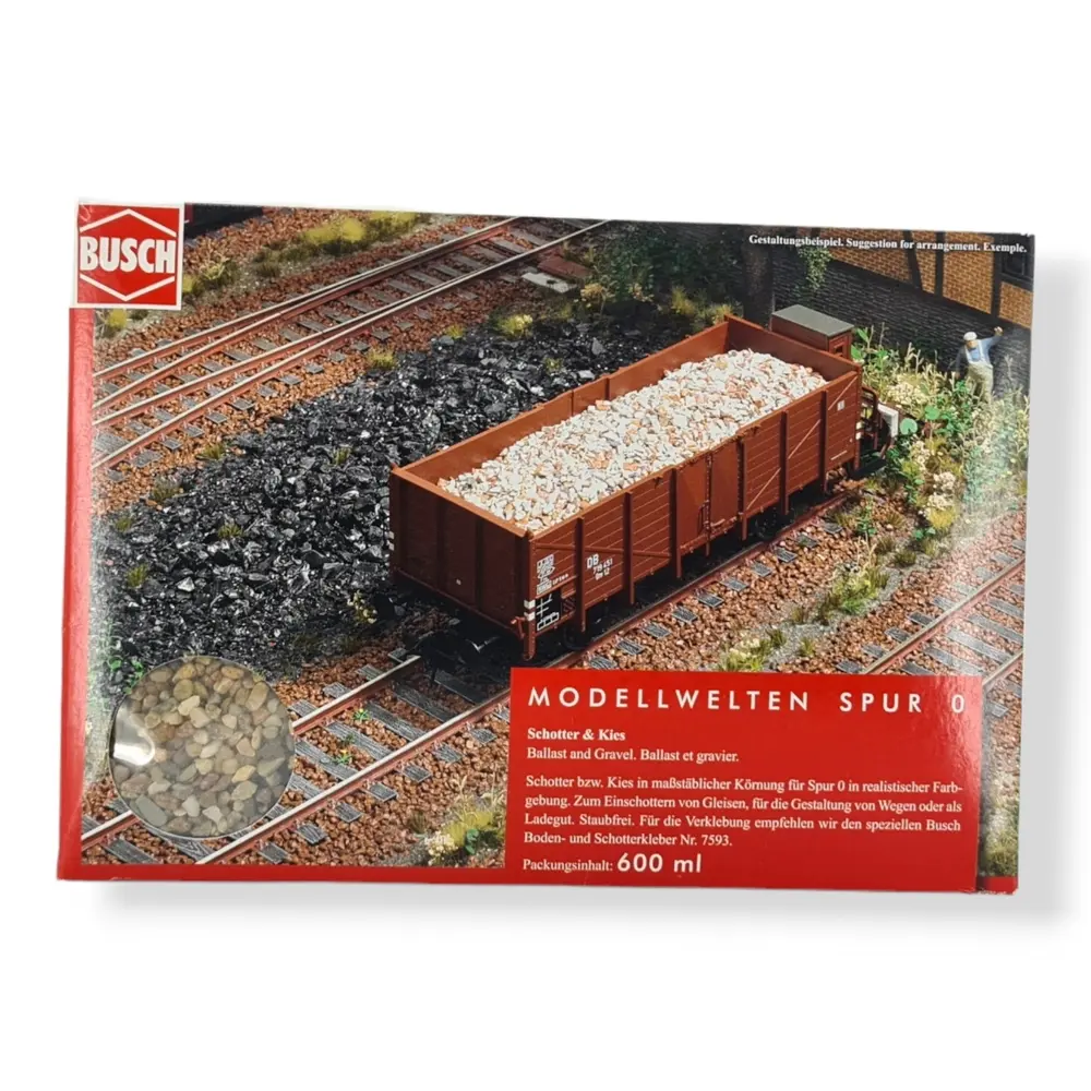 Des graviers grossiers Busch 10505 -  O 1/43 - 600 ml - 3