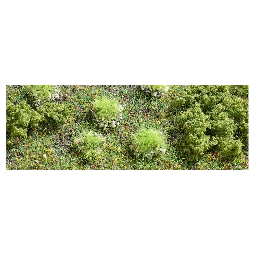 Kit de 35 Touffes d'herbe d'été Busch 3558 - HO 1/87 - 5