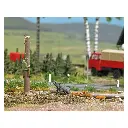 Sanglier et chasseur - HO 1/87 - BUSCH 7958 - 2