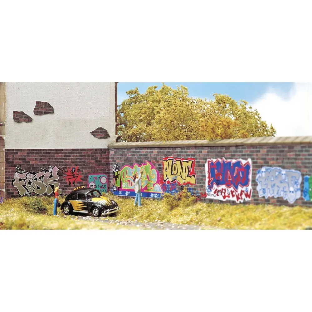 Ensemble de graffitis de couleurs Busch 6035 - Lots & Logos - 3 tailles différentes - 2