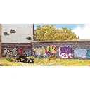 Ensemble de graffitis de couleurs Busch 6035 - Lots & Logos - 3 tailles différentes - 2