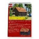 Grange en bois avec grand portail double BUSCH 1900 - HO 1/87  - 3