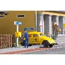 Facteur avec véhicule relevant le courrier BUSCH 7887 - HO 1/87 - 2