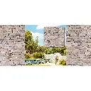 Plaques de Décor - Grès - 153x35x5mm - Busch 7423 - HO : 1/87  - 2