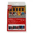 Lot de 12 palettes en bois avec Fûts et Caisses de bière - Busch 1814 - HO 1/87 - 4