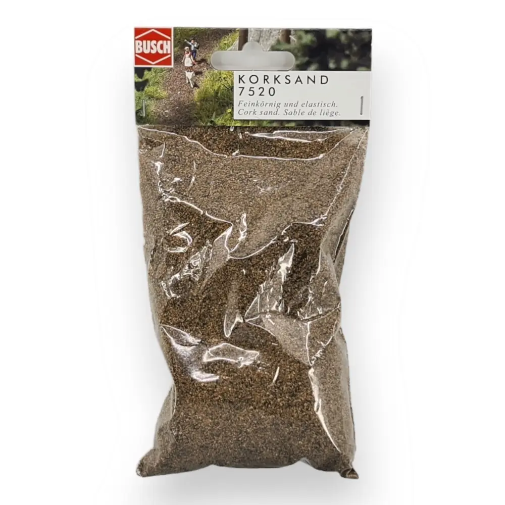Flocage sable de liège Busch 7520 - HO 1/87 - 40 g - 3