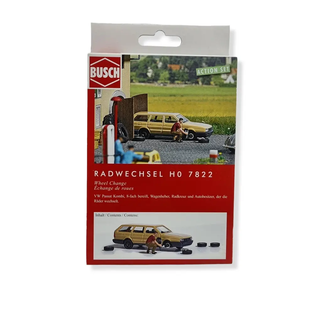 Lot "Changement de Roues" - BUSCH 7822 - HO: 1/87 - 2
