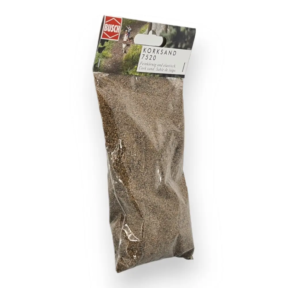 Flocage sable de liège Busch 7520 - HO 1/87 - 40 g - 2