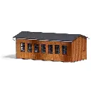 Atelier d'entretien routier en bois - Busch 8234 - N 1/160 - 2