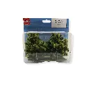 2 marronniers munis de feuilles vertes et marron Busch 6856 - 95 mm HO 1/87 - 2