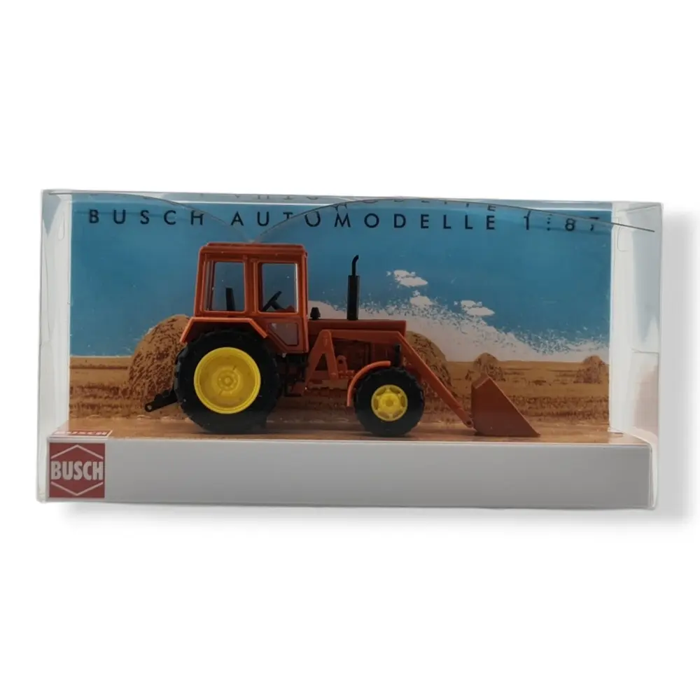 Tracteur MTS-82 Belarus & Chargeur frontal Busch 51315 - HO 1/87 - 3