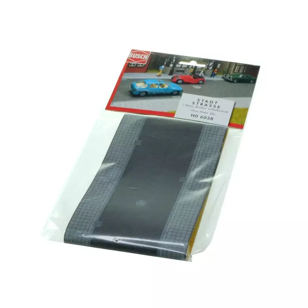 Rue de ville avec trottoir - BUSCH 6038 - HO 1/87 - longueur 1 mètre - 3