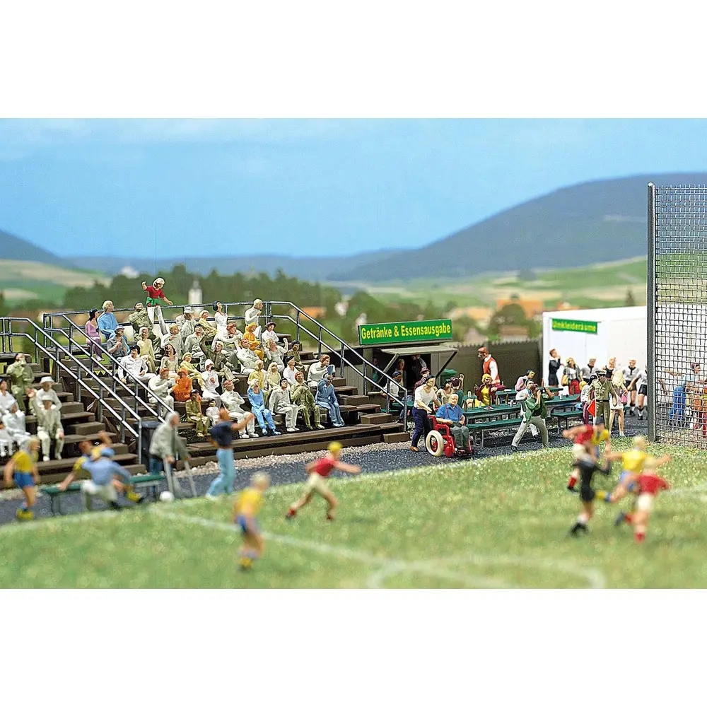Terrain de foot BUSCH 1052 - HO 1/87 - 2