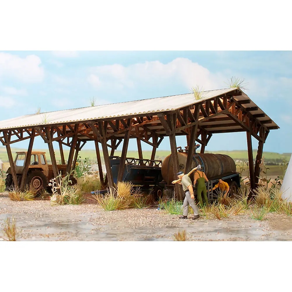 Hangar unifié - BUSCH 1418 - HO 1/87 - 2