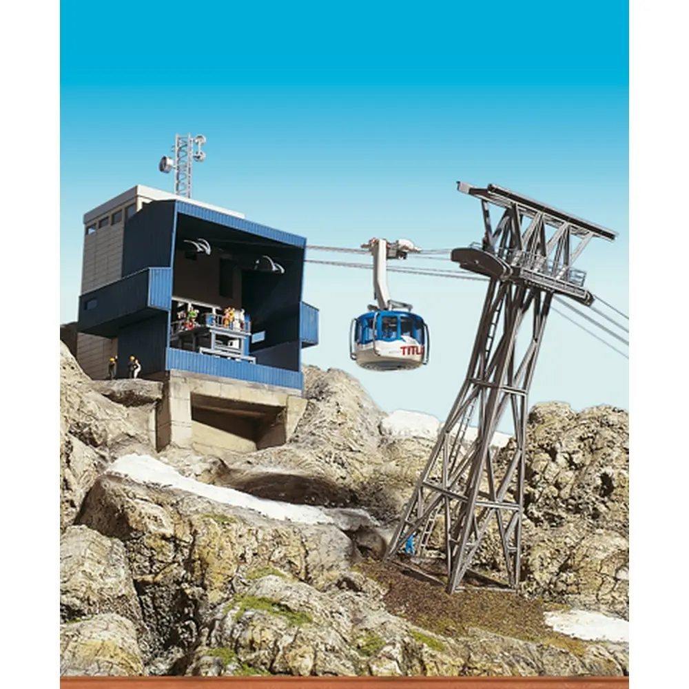 Téléphérique "Titlis" avec 2 cabines éclairées Brawa 6331 - HO : 1/87 - 2