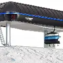 Circuit téléphérique de 8 Télésièges modernes Brawa 6346 - HO 1/87 - 2