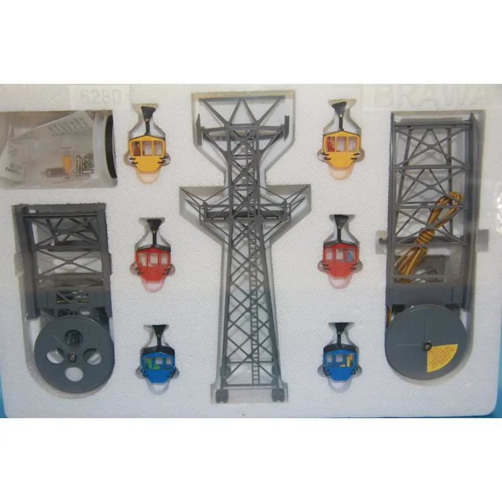 Téléphérique "Kanzelwand" avec 6 cabines Brawa 6280 - HO : 1/87 - 2