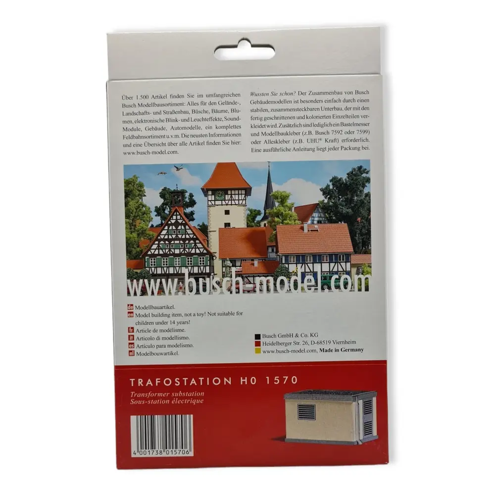 Transformateur électrique - BUSCH 1570 - HO 1/87 - 3