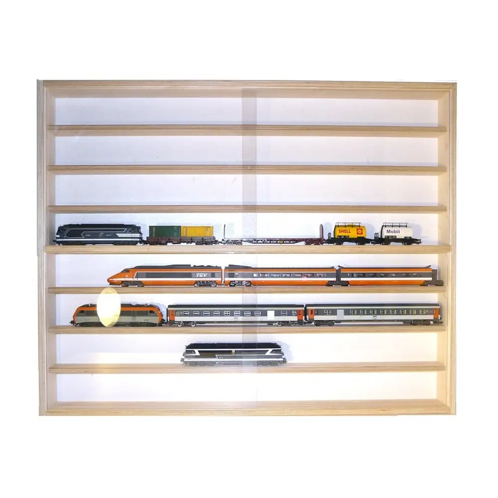 Vitrine murale 8 niveaux - BOIS MODELISME 701002 - HO / HOM - 2