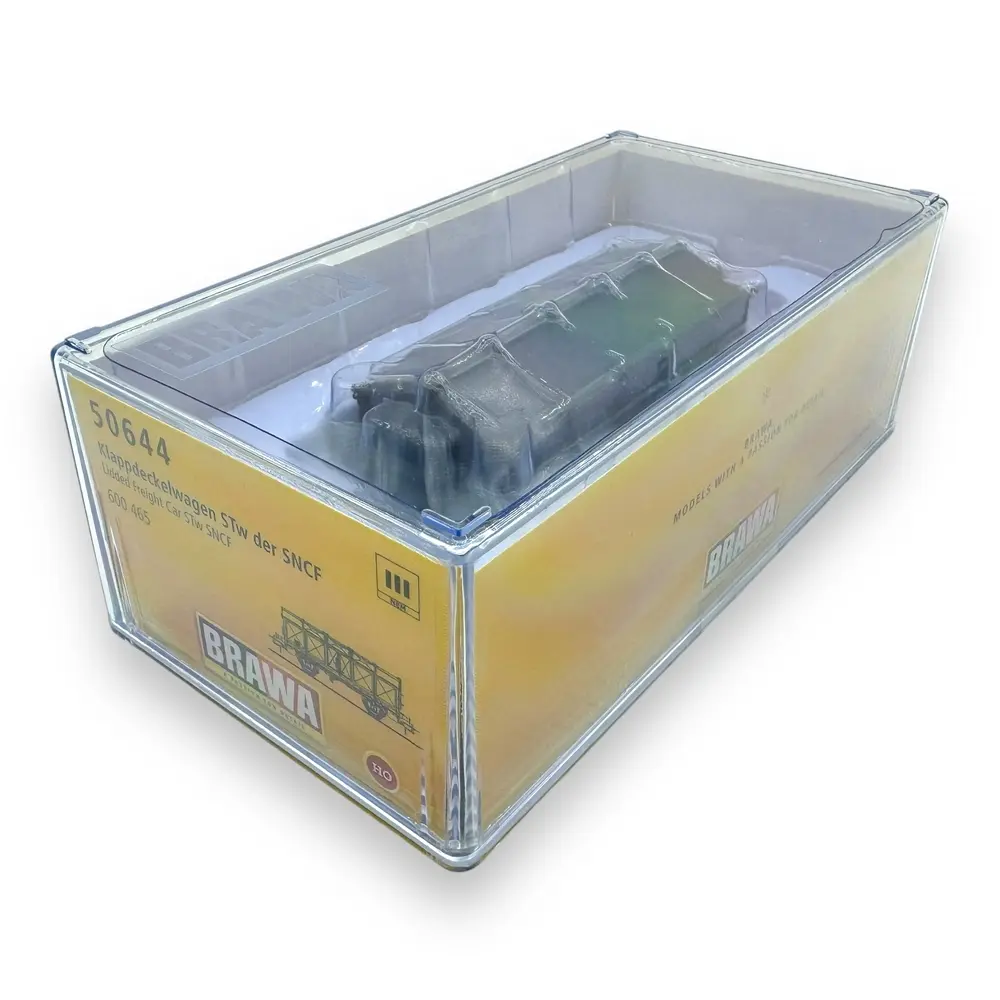 Wagon à toiture rabattable STW - BRAWA 50644 - SNCF - HO 1/87 - EP III - 4