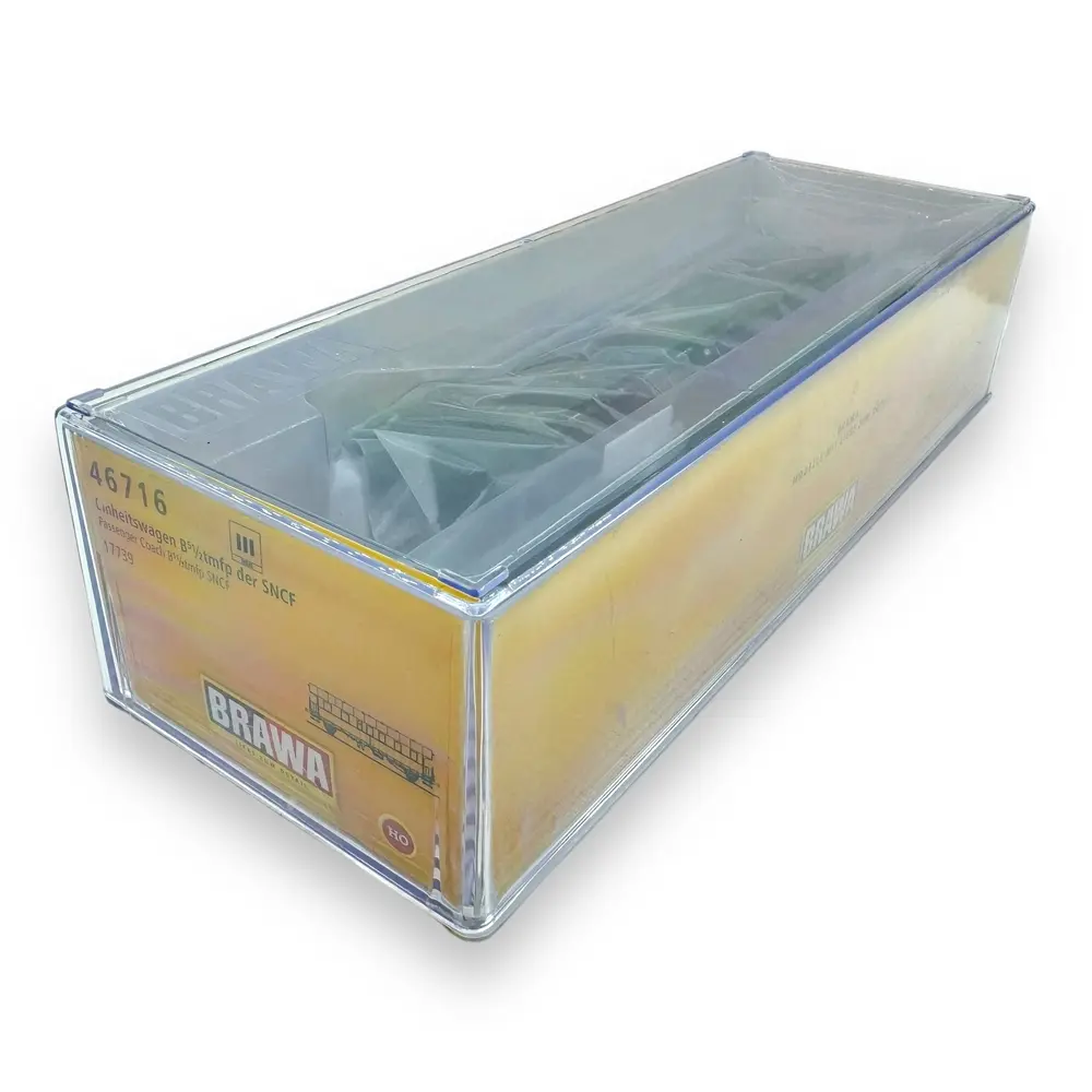 Voiture voyageurs B5 ½ TMFP "boites à tonnerre" - Brawa 46716 - HO 1/87 - SNCF- EP III - 2R - Analogique - 4